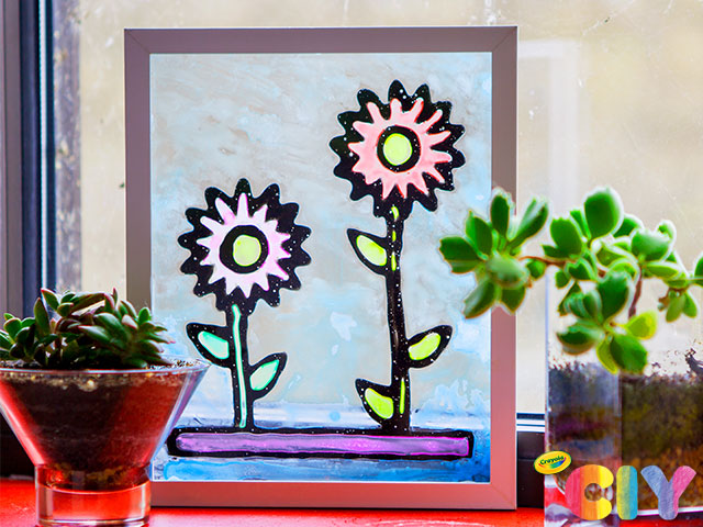 DIY Stained Glass Craft for Kids, Crafts, , Crayola CIY, DIY  Crafts for Kids and Adults